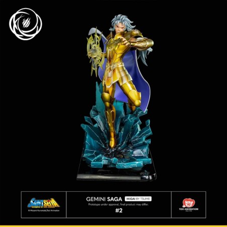 Figura Tsume Arts Saint Seiya Gemini Saga Resina Escala 1 - 6 Ikigai