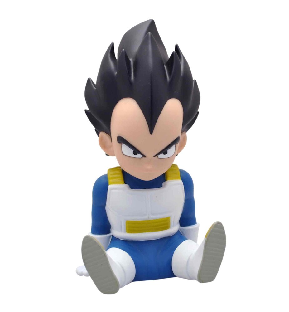 Figura Hucha Plastoy Vegeta Sentado Chibi 15 Cm Pvc Dragon Ball