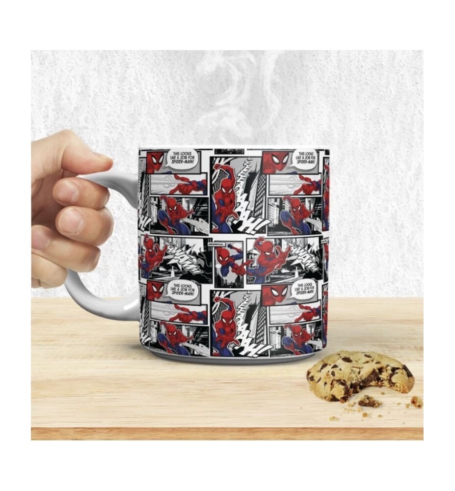 Taza Xl Paladone Spider - Man Página De Comic