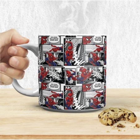 Taza Xl Paladone Spider - Man Página De Comic