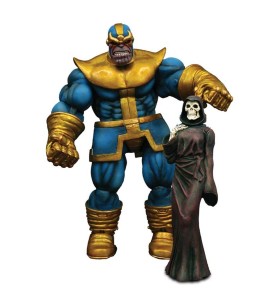 Figura Diamond Select Toys Marvel Thanos Accion Pack Con Figura De La Muerte