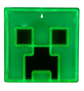 Lámpara De Pared Paladone Minecraft Creeper Luz Led Neon