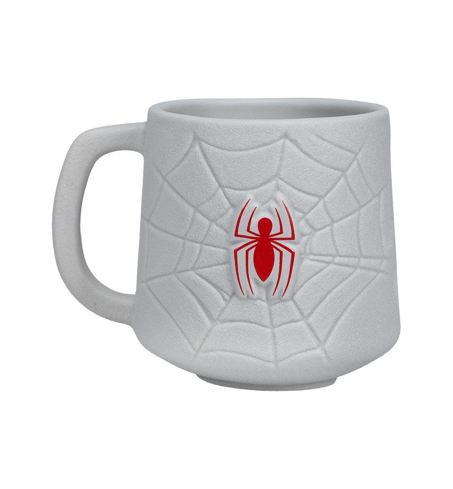 Taza 3d Paladone Marvel Telaraña Y Logo Spider - Man 350 Ml