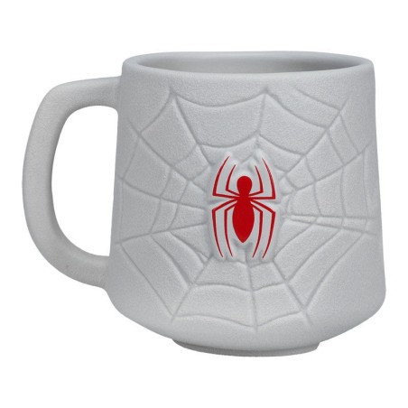 Taza 3d Paladone Marvel Telaraña Y Logo Spider - Man 350 Ml