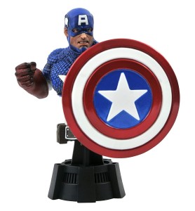 Figura Busto Diamond Select Toys Marvel Animado Capitan America Escala 1 - 7 Resina