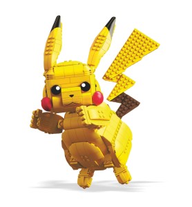 Figura Mattel Mega Construx Build Pokémon Jumbo Pikachu 825 Pcs