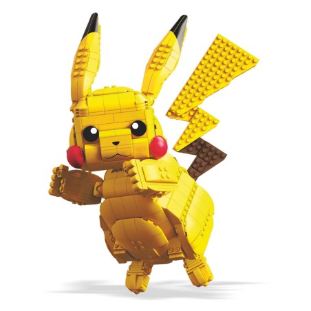 Figura Mattel Mega Construx Build Pokémon Jumbo Pikachu 825 Pcs