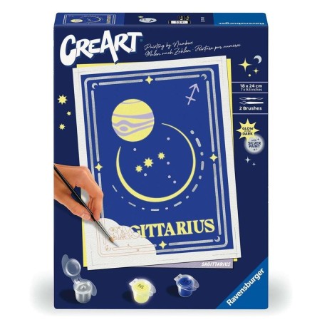 Kit Para Pintar Con Números Ravensburger Creart Serie Trend D Zodiac: Sagitario