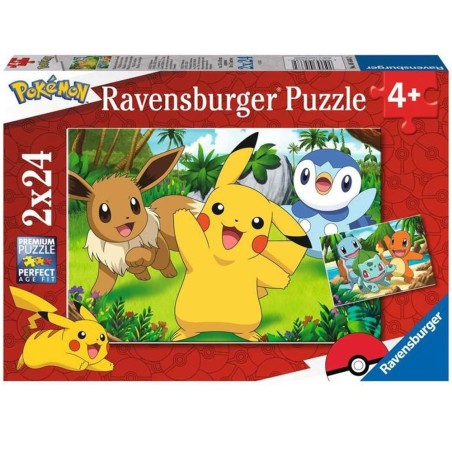 Puzzle Ravensburger Pokémon 2x24 4+