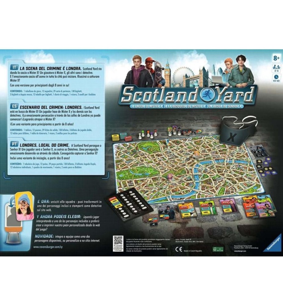 Juego De Mesa Ravensburger Scotland Yard Refresh 40º