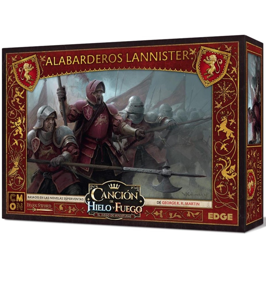 Juego De Mesa Asmodee Cancion De Hielo Y Fuego: Alabarderos Lannister Pegi 14