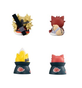 Set 8 Figuras Megahouse Naruto Shippuden Nyaruto! Battle Vs Akatsuki Surtido