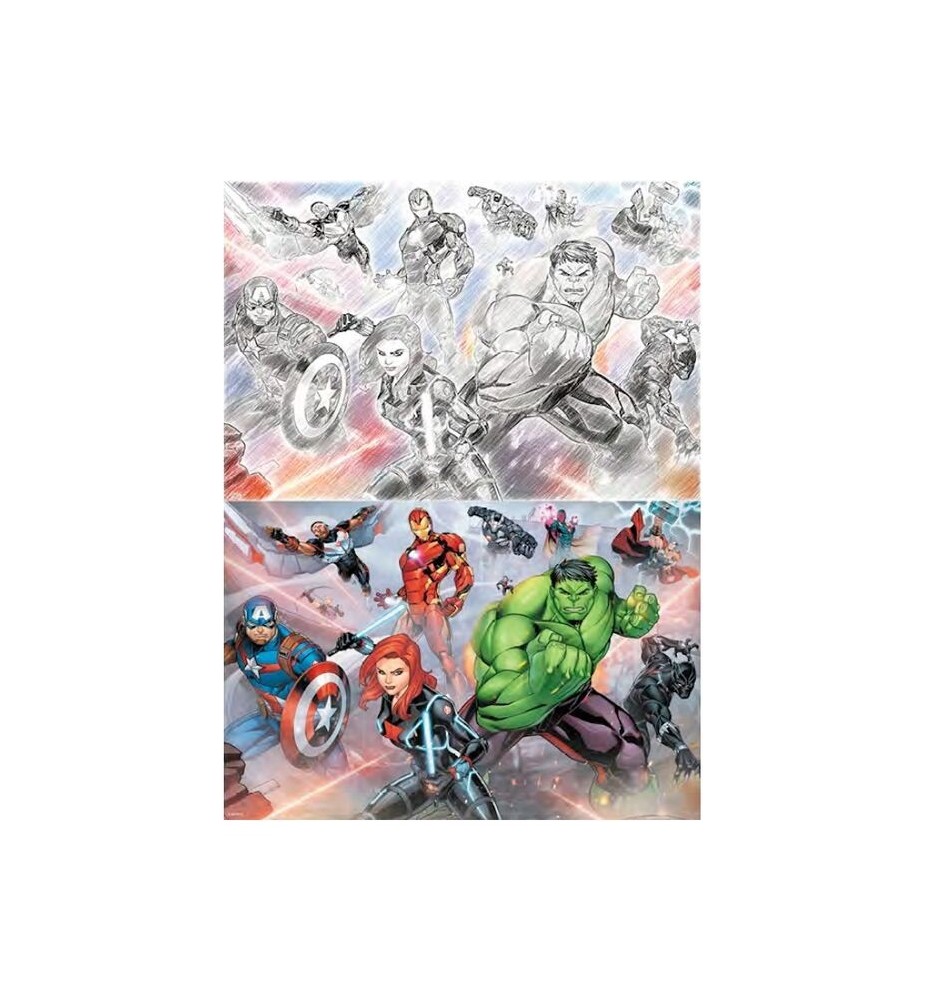 Puzzle Para Rascar Prime 3d Marvel 150 Piezas