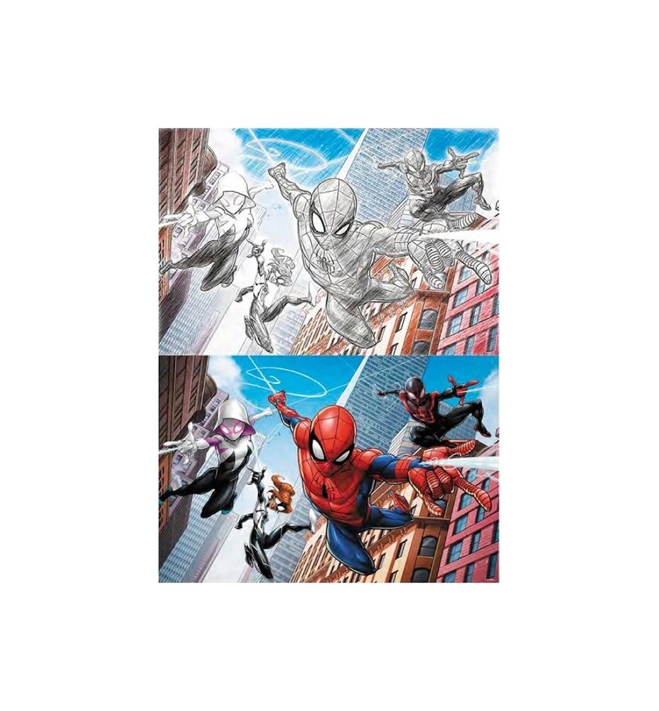 Puzzle Para Rascar Prime 3d Marvel Multi Universo 150 Piezas