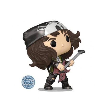 Funko Pop Series Tv Stranger Things Eddie Con Guitarra Efecto Metalico Exclusivo 1462