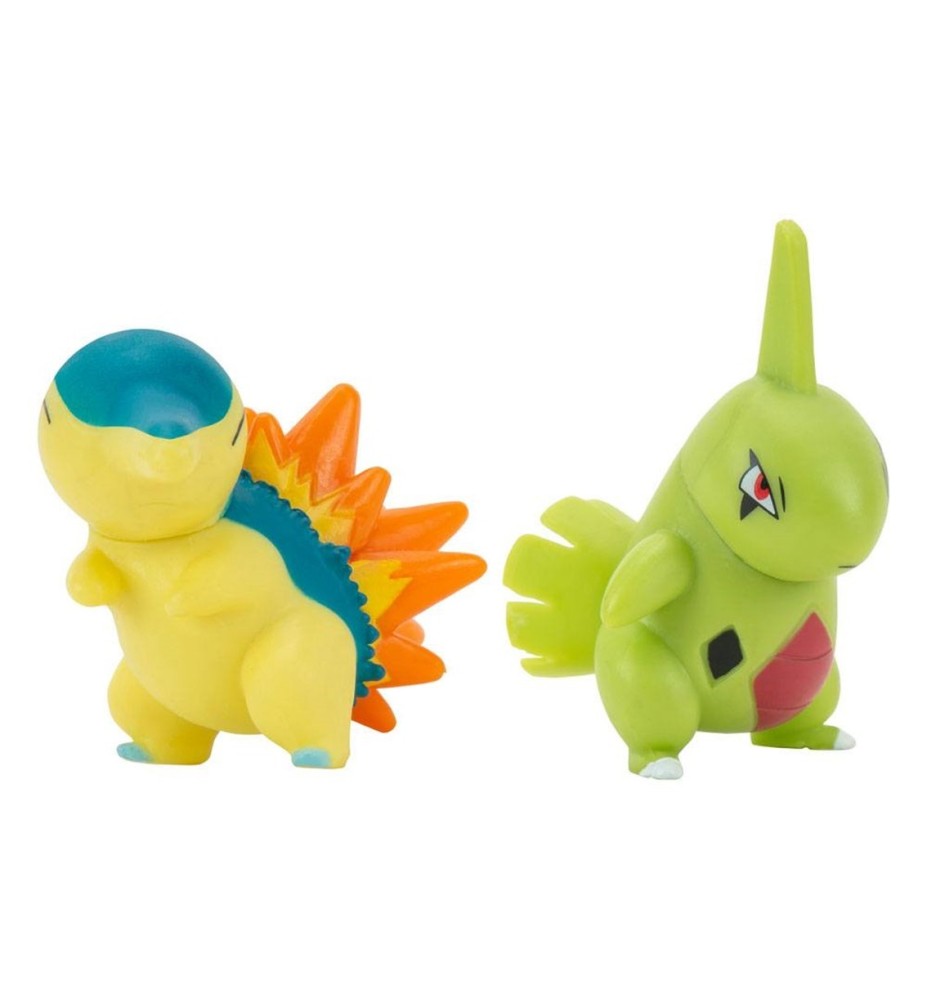 Pack De 2 Figuras Jazwares Pokémon Batalla Cyndaquil & Larvitar 5 Cm