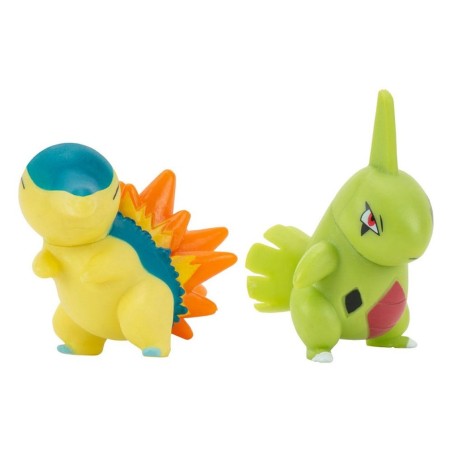 Pack De 2 Figuras Jazwares Pokémon Batalla Cyndaquil & Larvitar 5 Cm