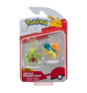 Pack De 2 Figuras Jazwares Pokémon Batalla Cyndaquil & Larvitar 5 Cm