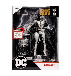 Figura Y Comic Mcfarlane Toys DC Comics Black Adam Batman Line Art Variant`