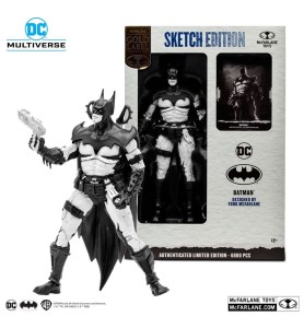 Figura Mcfarlane Toys DC Multiverse 7in -  Batman By Todd Mcfarlane (line Art)(gold Label) -  Nycc