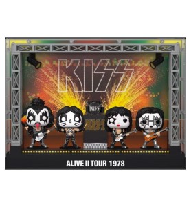 Funko Pop Pack 4 Pops Moments Dlx The Kiss Alive Ii 1978 Tour 67771