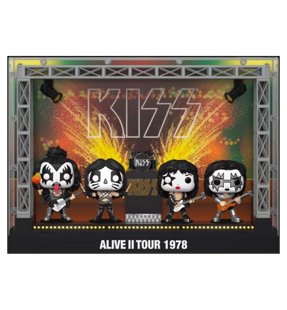 Funko Pop Pack 4 Pops Moments Dlx The Kiss Alive Ii 1978 Tour 67771