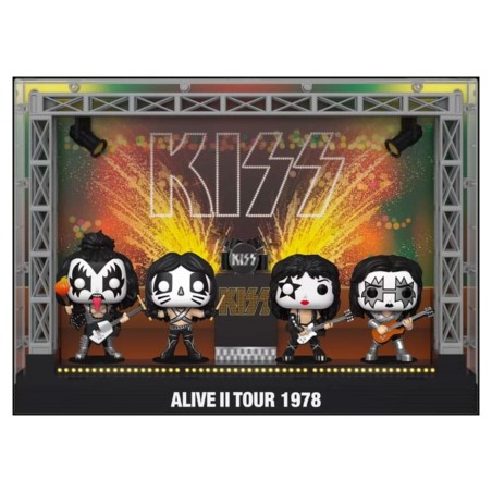 Funko Pop Pack 4 Pops Moments Dlx The Kiss Alive Ii 1978 Tour 67771