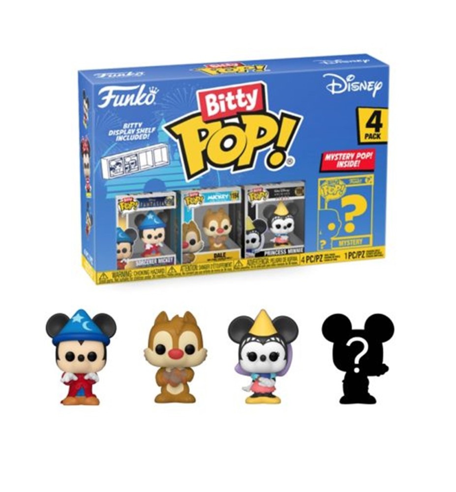 Bitty Pop Funko Disney Sorcerer Mickey 4pk