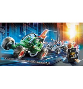 Playmobil Ciudad Kart Policial Persecucion Ladron De Caja Fuerte