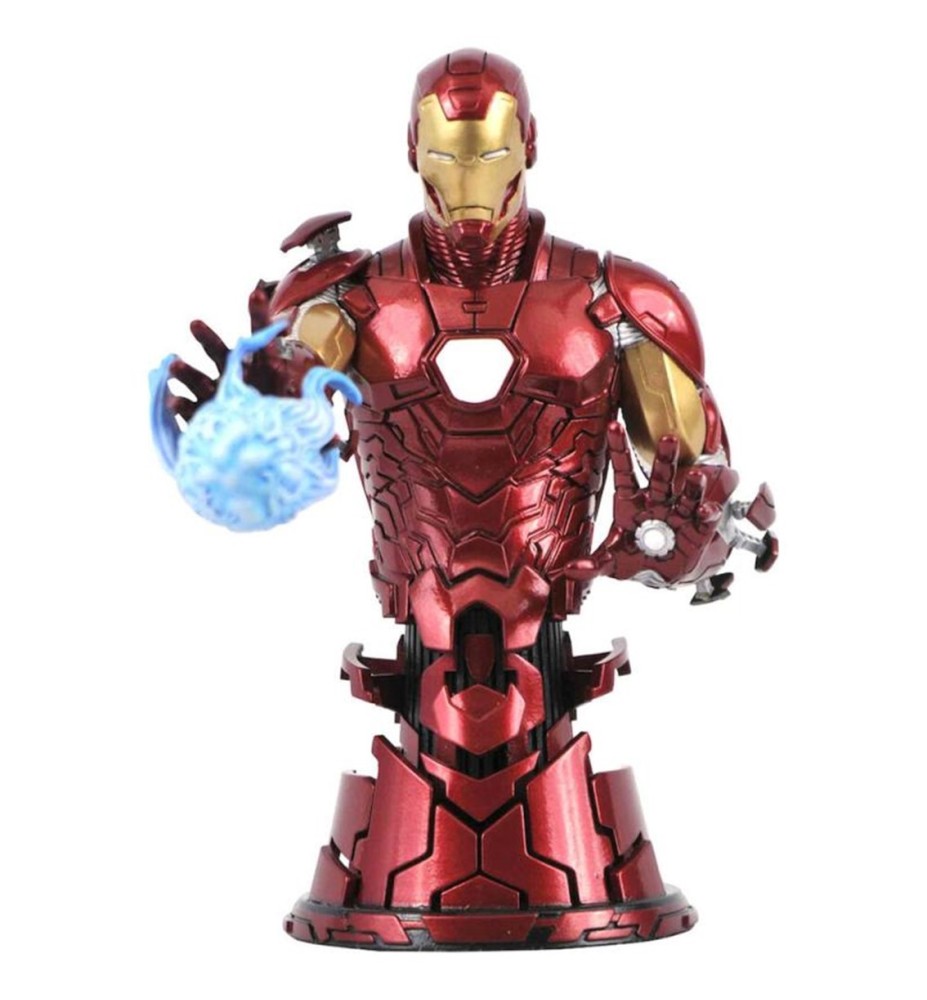 Figura Diamond Collection Marvel Avengers Iron Man Mini Busto Resina 15 Cm 1 - 7 Scale