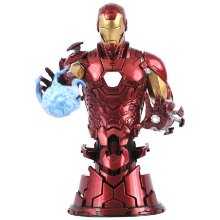 Figura Diamond Collection Marvel Avengers Iron Man Mini Busto Resina 15 Cm 1 - 7 Scale