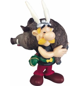 Figura Plastoy Asterix & Obelix Asterix Con Jabali Pvc