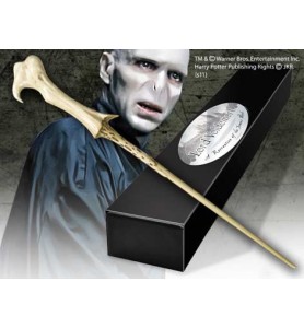 Replica The Noble Collection Harry Potter Lord Voldemort Varita Con Caja Y Placa De Identificacion