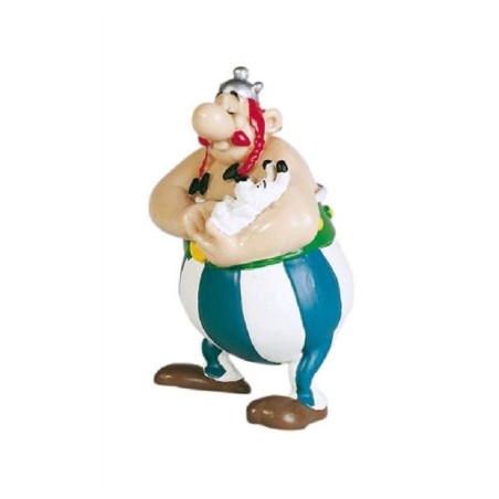 Figura Plastoy Asterix & Obelix Obelix Con Idefix Pvc 12 Cm