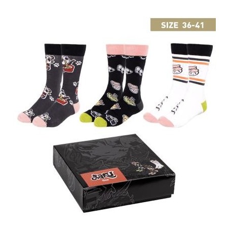 Pack Calcetines 3 Piezas Otaku Talla 36 -  41