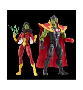 Figura Hasbro Marvel Legends Series Avengers Skrull Queen & Super - Skrull