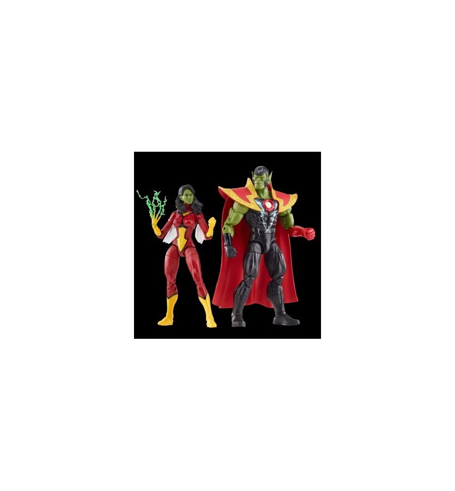 Figura Hasbro Marvel Legends Series Avengers Skrull Queen & Super - Skrull