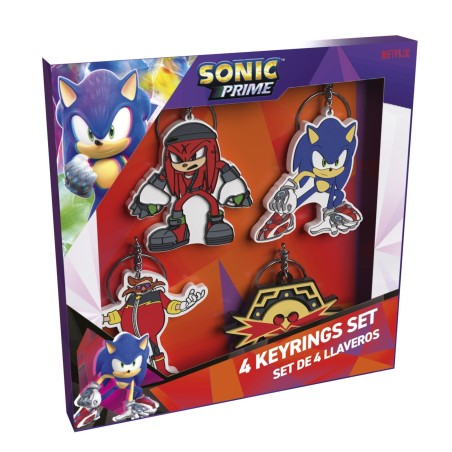 Set Llaveros Cyp Brands Sonic Prime 4 Llaveros