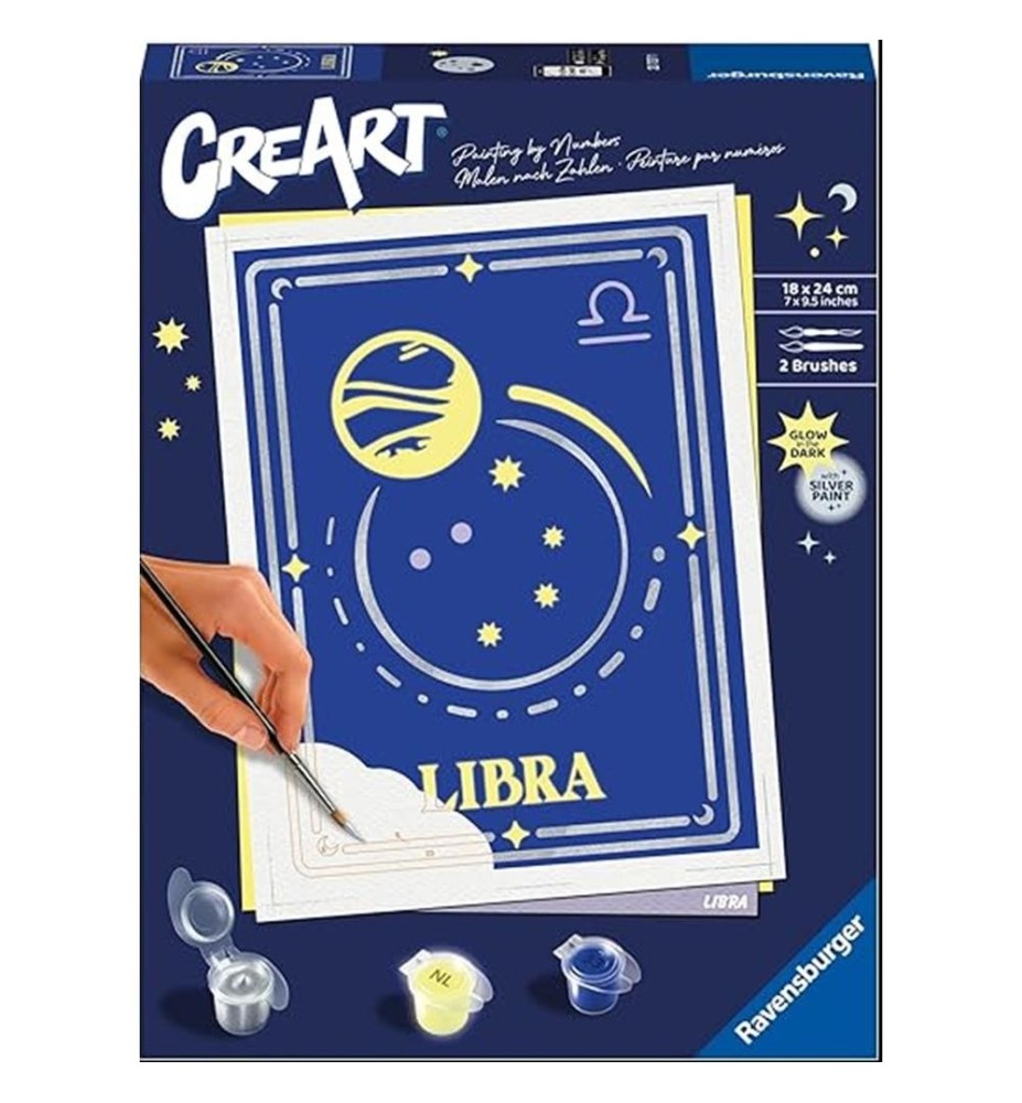 Kit Para Pintar Con Números Ravensburger Creart Serie Trend D Zodiac: Libra