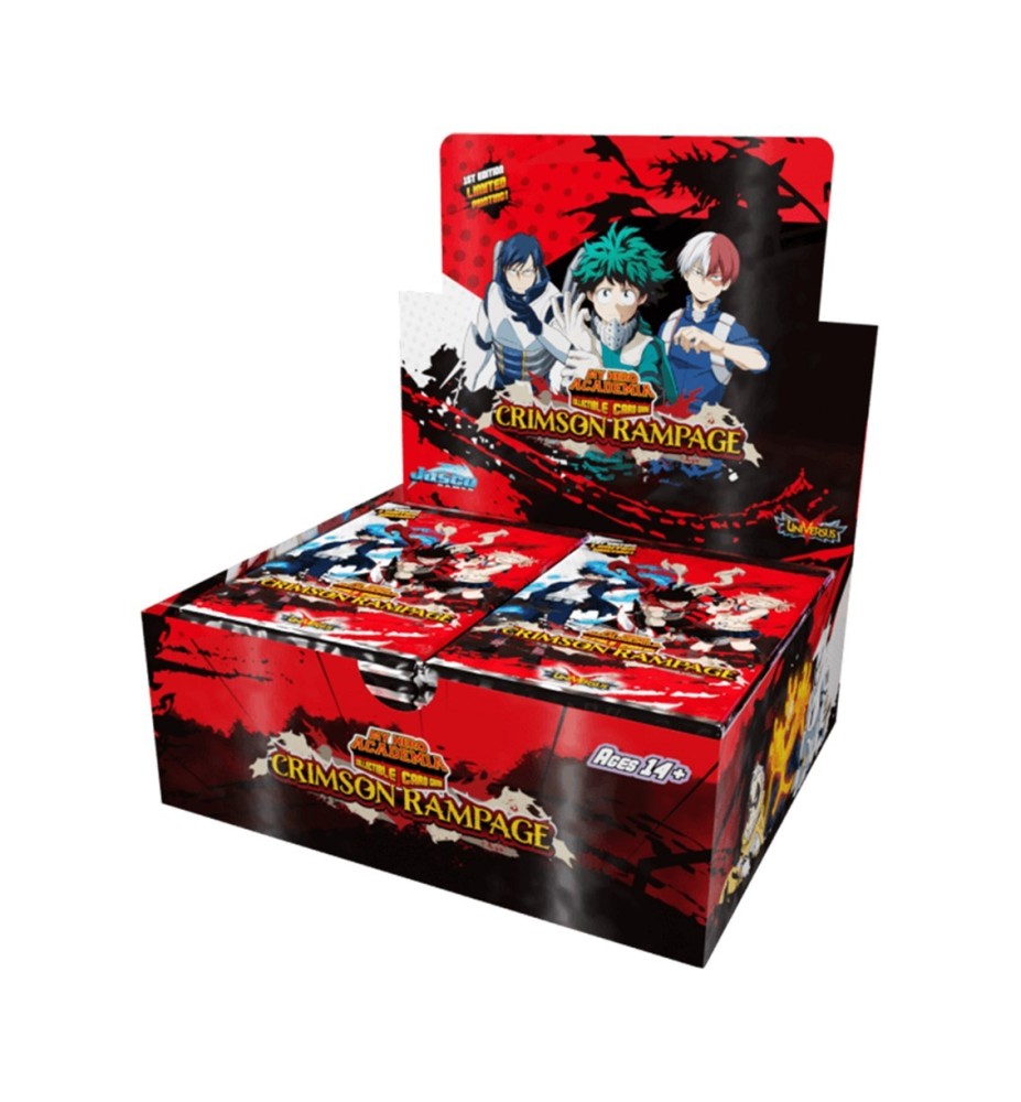 Juego De Cartas My Hero Academia Booster Pack Crimson Rampage 24 Unidades