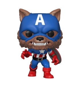 Funko Pop Marvel Capitan America Capwolf Edicion Limitada Exclusiva 55506