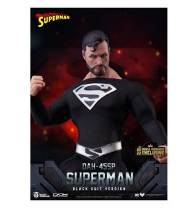 Figura Beast Kingdom DC Comics Superman Dynamic8h Traje Negro Especial