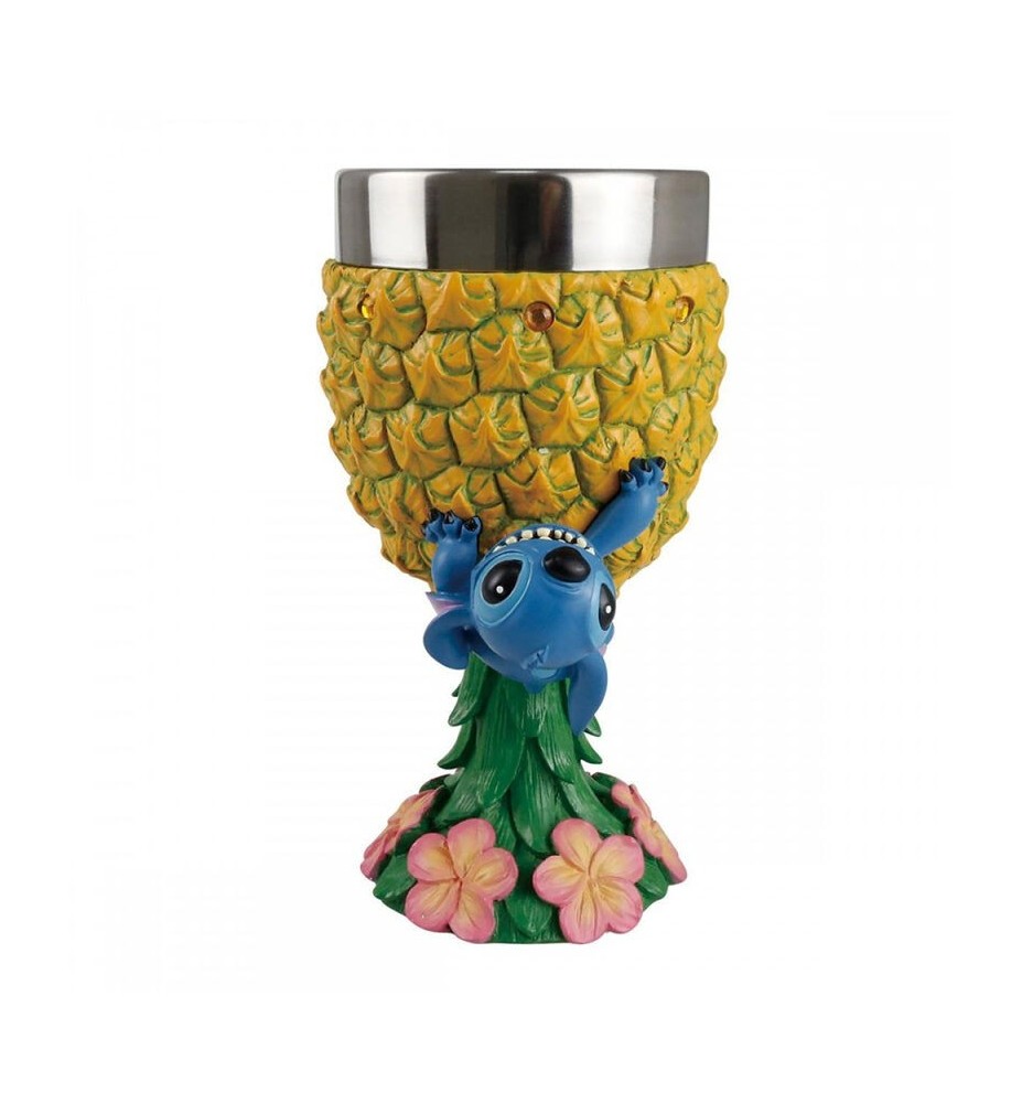 Cáliz Decorativo Enesco Disney Stitch Con Piña