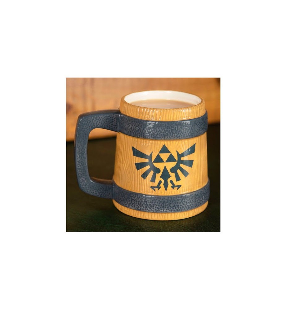 Taza Paladone Zelda Barril Escudo Hyrule 450ml