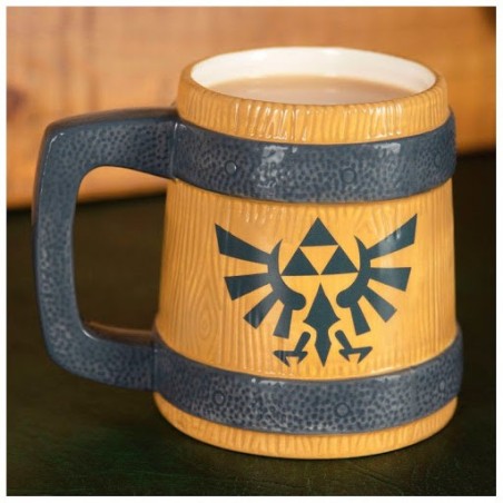 Taza Paladone Zelda Barril Escudo Hyrule 450ml