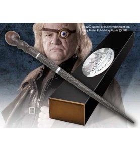 Replica The Noble Collection Harry Potter Alastor Moody Varita Con Caja Y Placa De Identificacion