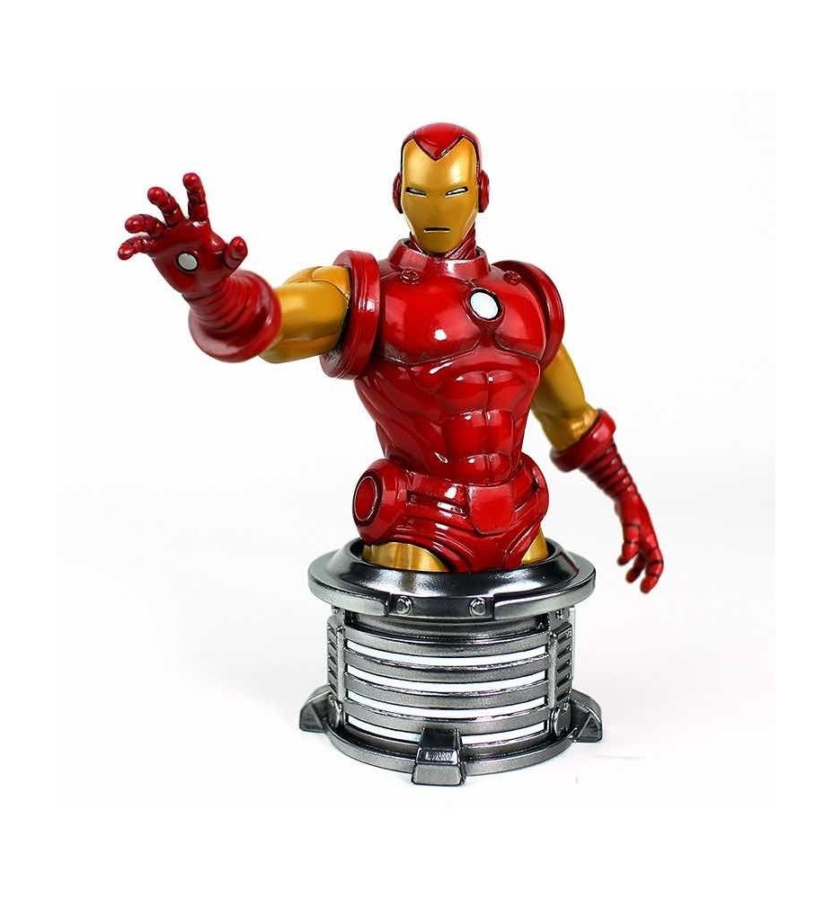 Figura Busto Semic Studios Marvel Iron Man Invencible Escala 1 - 6