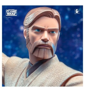 Figura Busto Diamond Select Toys Star Wars The Clone Wars Obi Wan 1 - 7 Escala 15 Cm Resina