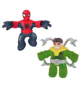 Pack De 2 Figuras Bandai Goo Jit Zu Marvel Héroes Spiderman Vs Dr Octopus