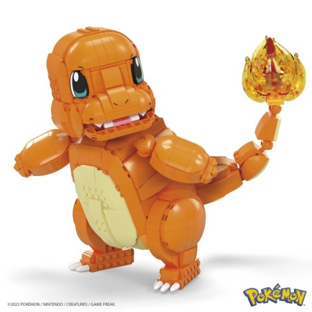 Figura Mattel Mega Construx Pokémon Jumbo Charmander 730 Pcs